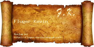 Fluger Kevin névjegykártya