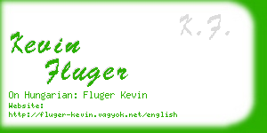 kevin fluger business card